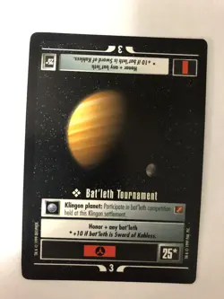 Star Trek CCG 1e: Bat'leth Tournament Blaze of Glory Mint uncommon Card - Image 1