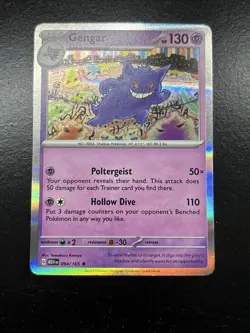 Pokemon Gengar TCG Holo Card 94/165 Scarlet & Violet 151 - Image 1