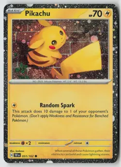 Pikachu - (Cosmo Holo) 051/162 - Miscellaneous Cards & Products Holo - PTCG - LP - Image 1
