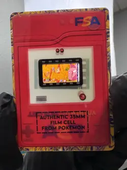 Pokemon Authentic 35mm Film Cell Display Card Vintage Anime Scene FSA Custom - Image 1