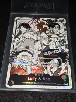 ST30-001 -Luffy & Ace Leader Alternate Art (Parallel) ENGLISH Full Art 6000 CARD - Image 5