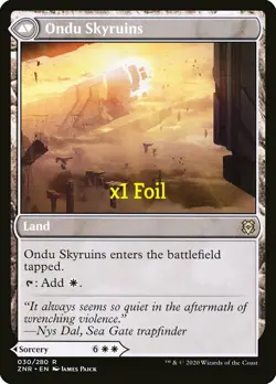 MTG Foil Zendikar Rising ZNR Ondu Inversion // Ondu Skyruins MINT - Image 2
