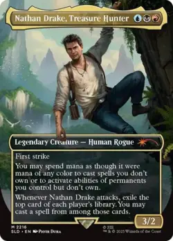 Nathan Drake, Treasure Hunter - Near Mint MTG Secret Lair - Image 1