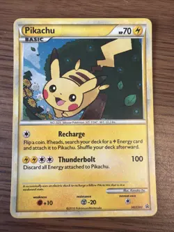 Pikachu HGSS03 HGSS Promo Holo 2010 Pokemon TCG Card 70 HP English - Image 1
