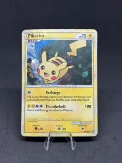 Pokemon Pikachu TCG Holo Black Star Promo Card HGSS03 - Image 1