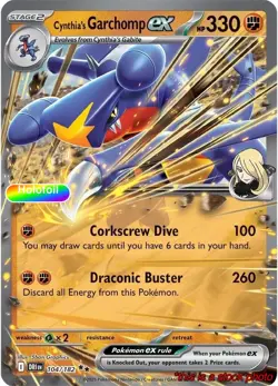 Cynthia's Garchomp ex - 104/182 [Pokemon DRI - 104/182] Holofoil - Image 1