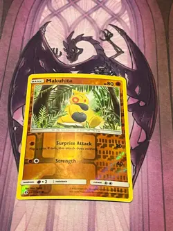 Makuhita - 67/149 Sun & Moon Pokemon Reverse Holo Foil Rare Nice! - Image 1