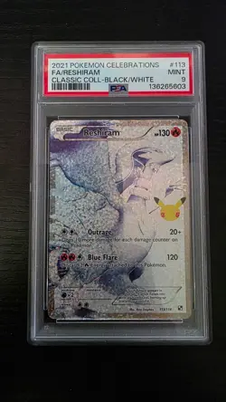 Pokemon TCG Reshiram Celebrations Classic Collection Card 113/114 PSA 9 - Image 1