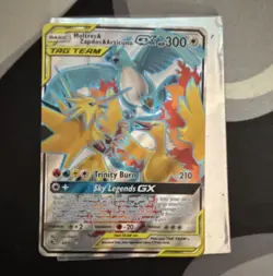 The Pokemon Company Moltres & Zapdos & Articuno GX TAG TEAM 66/68 Full Art Holo - Image 1