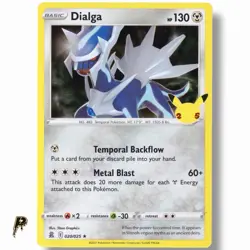2021 Pokemon 25th Anniversary Celebratios Dialga 020/025 Holo Rare NM - Image 1