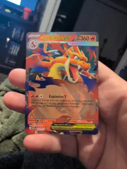 Mega Charizard Y EX 022/217 Ascended Heroes English Pokemon TCG In Hand - Image 1