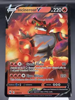 Incineroar V 008/073 - Ultra Rare Holo - Champions Path Pokemon Card NM - Image 1