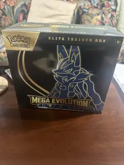 Pokemon TCG Mega Evolution Lucario ETB Elite Trainer Box - New Sealed - Image 1