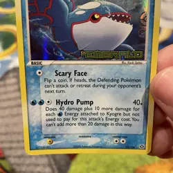 Kyogre EX Emerald 15/106 Pokemon TCG Reverse Holo Rare HP - Image 3