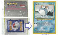 POKEMON WOTC Black Star NM Rare *SEALED* League PROMO Error Misprint #29 MARILL - Image 1