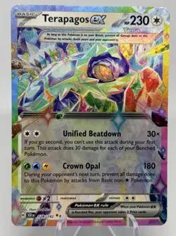 Terapagos ex SER EN 128/142 Double Rare Holo Pokemon TCG - Image 1