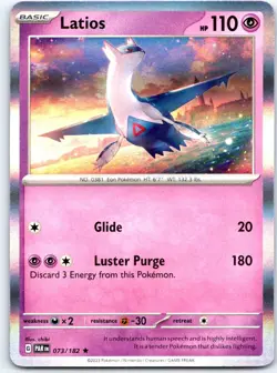 Latios 073/182 Rare Paradox Rift Pokemon Holo NM - Image 1
