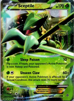 Sceptile EX 7/98 Holo Rare EX Ancient Origins Pokemon LP - Image 1