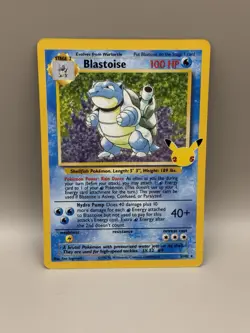 Pokemon Blastoise 2/102 Celebrations: Classic Collection Holo - Image 1