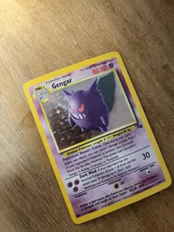 Pokemon Gengar 5/62 Fossil Holo Rare Heavily Played Vintage WOTC - Image 3