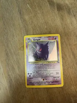 Pokemon Gengar 5/62 Fossil Holo Rare Heavily Played Vintage WOTC - Image 4