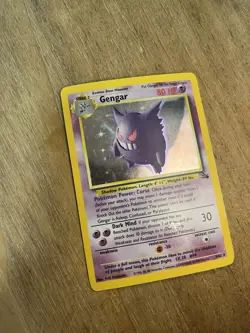 Pokemon Gengar 5/62 Fossil Holo Rare Heavily Played Vintage WOTC - Image 5