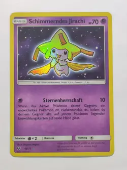 Pokemon Karte Schimmerndes Jirachi 43/73 Schimmernde Legenden Holo Deutsch - Image 1
