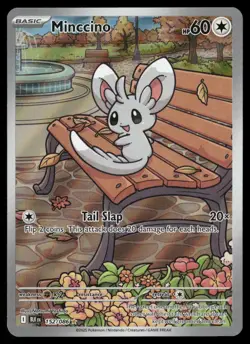 Minccino 152/086 Holo Illustration Rare Black Bolt Pokemon NM/M - Image 1