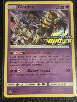 Pokemon TCG Giratina SM151 Prerelease Promo Holo HP 130 English Nagasawa - Image 1