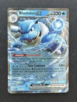 Pokemon TCG Blastoise EX 009/165 S&V 151 - Image 1