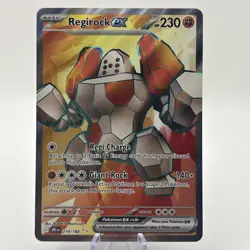 Pokemon TCG Regirock EX Destined Rivals Card 214/182 - Image 1