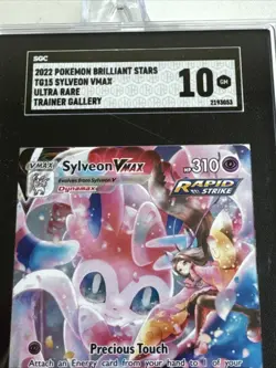 Pokemon 2022 Sylveon VMAX TG15/TG30 UR Holo SGC 10 Mint CGC PSA - Image 3