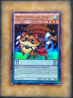 Yugioh Majespecter Raccoon - Bunbuku MP16-EN126 Ultra Rare 1st Ed LP - Image 1