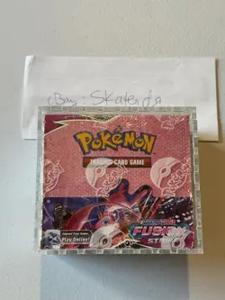 Pokemon TCG Sword & Shield Fusion Strike Booster Box New w/Acrylic Case - Image 1