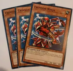 Yu-Gi-Oh! 3x Crimson Ninja Common NM IOC-EN006 25th Anniversary Playset - Image 1