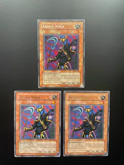 Yugioh Armed Ninja LOB-106 Rare Unlimited Edition HP X3 - Image 1