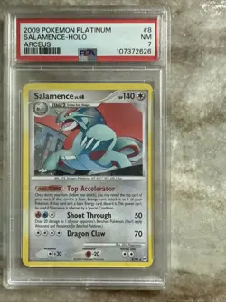 PSA 7 Nm Salamanca -Holo Arceus Pokemon Card 2009 - Image 1