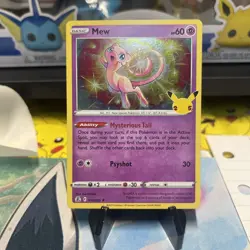 💥 Mew # 011/025 Holo Rare 2021 Pokemon Card Celebrations 25th Anniversary - Image 1