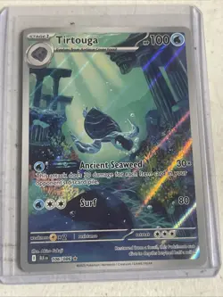 Tirtouga 106/086 Pokemon TCG Black Bolt Illustration Rare Card English NM - Image 1