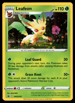 Leafeon SWSH191 SWSH: Sword & Shield Promo Cards Holo Pokemon Card - Image 1