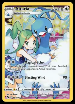 Altaria TG11/TG30 SWSH12: Silver Tempest Trainer Gallery Holo Pokemon Card - Image 1