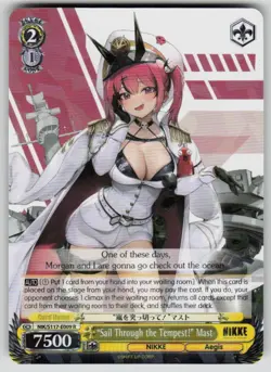 "Sail Through the Tempest!" Mast NIKKE NIK/S117-E009 R NM Weiss Schwarz - Image 1