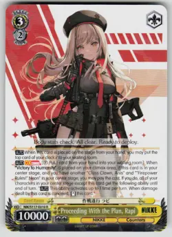 Proceeding With the Plan, Rapi NIKKE NIK/S117-E010 R NM Weiss Schwarz - Image 1