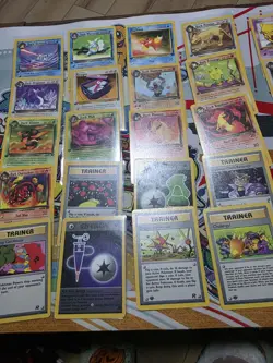 Pokemon 1st Edition Team Rocket Commons Uncommons 9 RARES Set 50 Cards No Dupes - Image 4