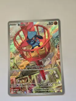 Pokemon Cards Riolu 010 Mega Evolution Promo Holo Promo NM - Image 1