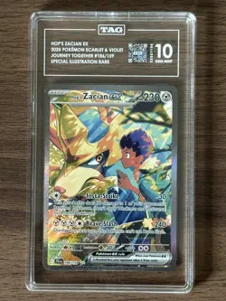 Hop's Zacian EX Journey Together Secret Illustration Card 186/159 TAG 10 - Image 3