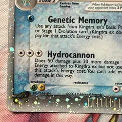 Kingdra ex 92/97 Holo Unlimited 2003 EX Dragon e-Reader EN Pokemon Card MP+/LP- - Image 5