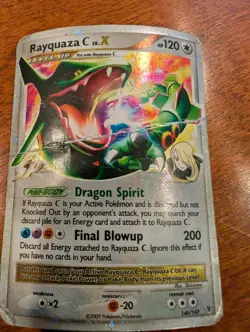 pokemon cards damaged crease lot. 6 Cards. Rayquaza Deoxys Latias Tyrantitar DMG - Image 5