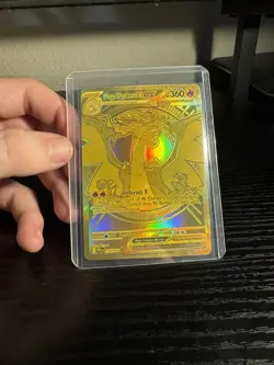 Mega Charizard X EX 130/094 Phantasmal Flames Gold Hyper Rare Pokemon Card - Image 1