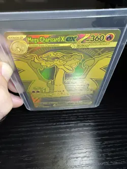 Mega Charizard X EX 130/094 Phantasmal Flames Gold Hyper Rare Pokemon Card - Image 3